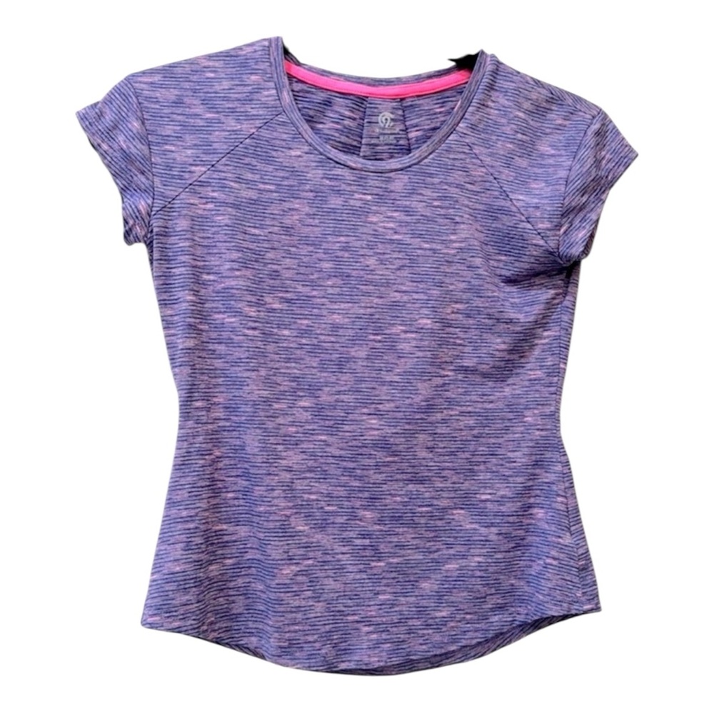CHAMPION girls purple athletic shirt sleeve lightweight
 t-shirt. Size 7-8
